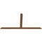Ekena Millwork Portland Timber Gable Bracket, Western Red Cedar, 108"W x 54"H x 1 1/2"D x 5 1/2"F, 12/12 Pitch GBW108X54X0206POR00SWR - alternate 5